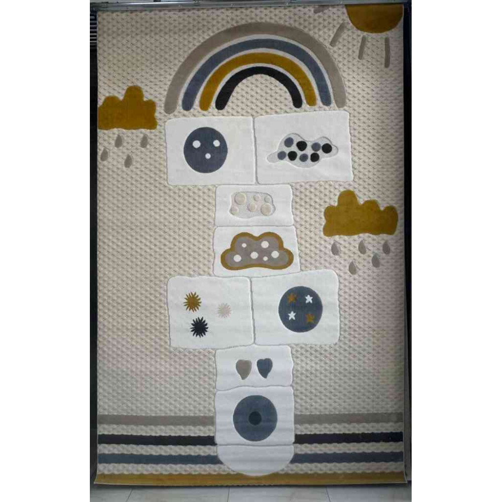 سجاد تركي اطفال كيدز 1003 اللون بيج مقاس 80*150