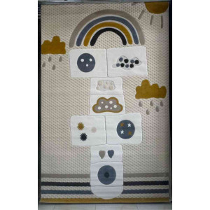 سجاد تركي اطفال كيدز 1003 اللون بيج مقاس 80*150