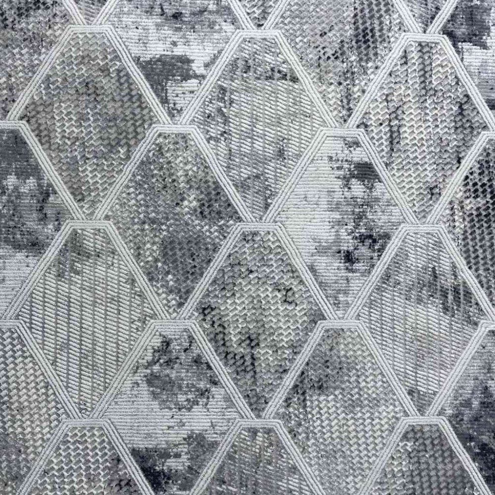 سجاد تركي موطو 051940 رمادي درجة اولا  مقاس 120*170