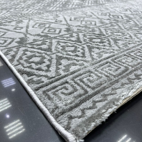 Turkish Viola Carpet A024A Gray Size 100*300 Turkish Viola Carpet A024A Gray Size 100*300