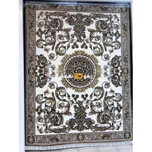 سجاد تركي طوكيو نقش ايراني B061B لون بيج دائري مقاس 300*300