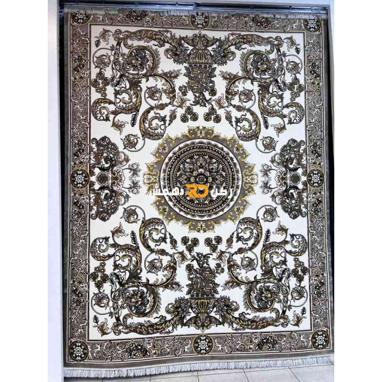 سجاد تركي طوكيو نقش ايراني B061B لون بيج مقاس 50*80