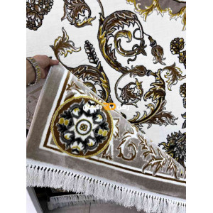 سجاد تركي طوكيو نقش ايراني B061B لون بيج دائري مقاس 300*300