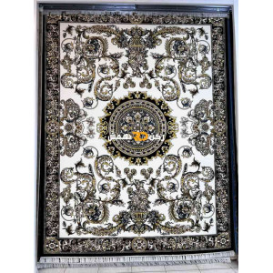 سجاد تركي طوكيو نقش ايراني B061B لون اسود مقاس 100*300