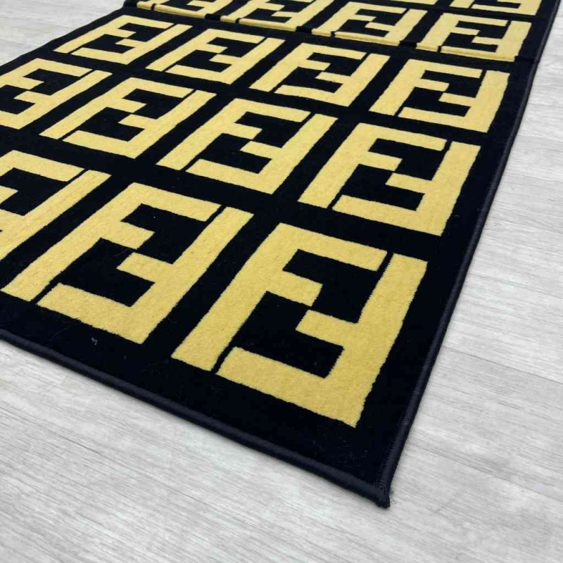 سجاد مايباخ اسود ابيض مقاس 80*150 سجاد مايباخ اسود ابيض مقاس 80*150