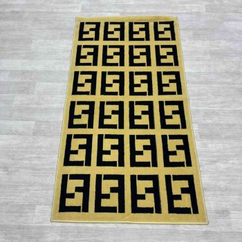 سجاد مايباخ اسود ابيض مقاس 80*150