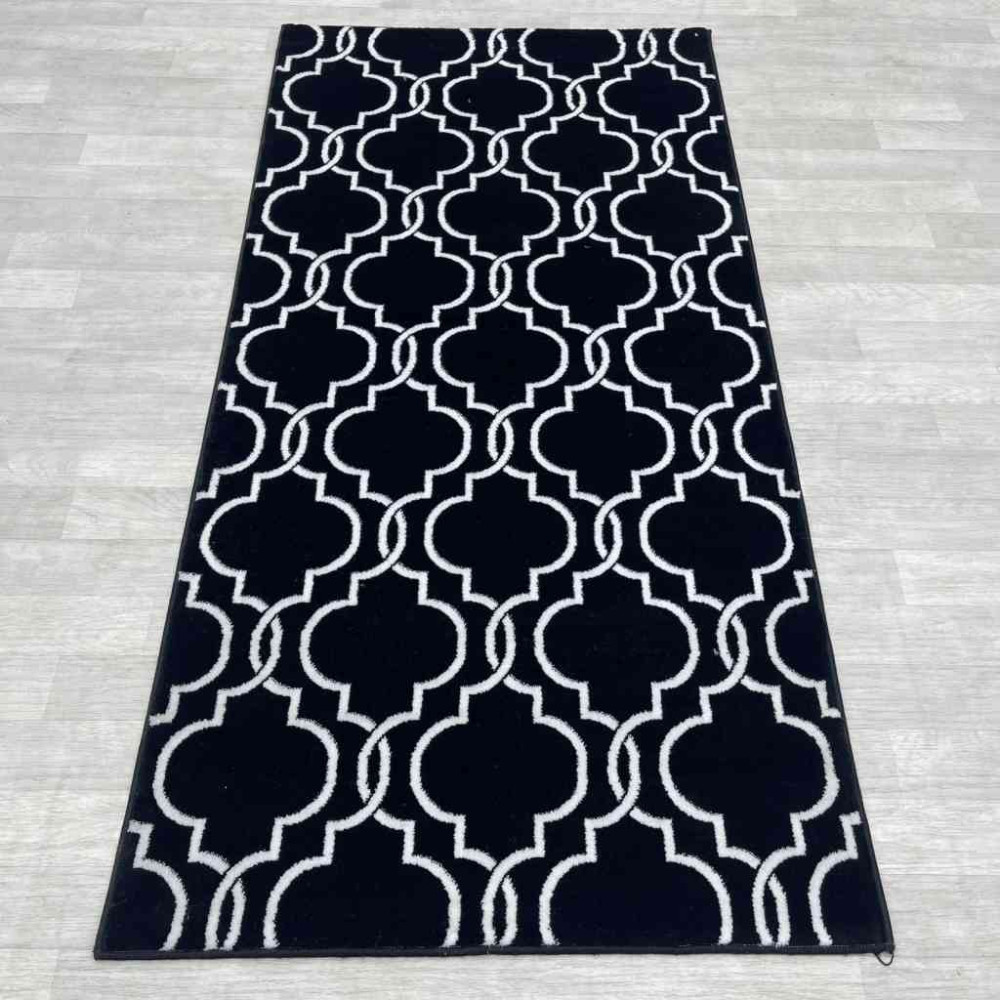 سجاد تركي بانورا اسود و ابيض مقاس 100*200 سجاد تركي بانورا اسود و ابيض مقاس 100*200