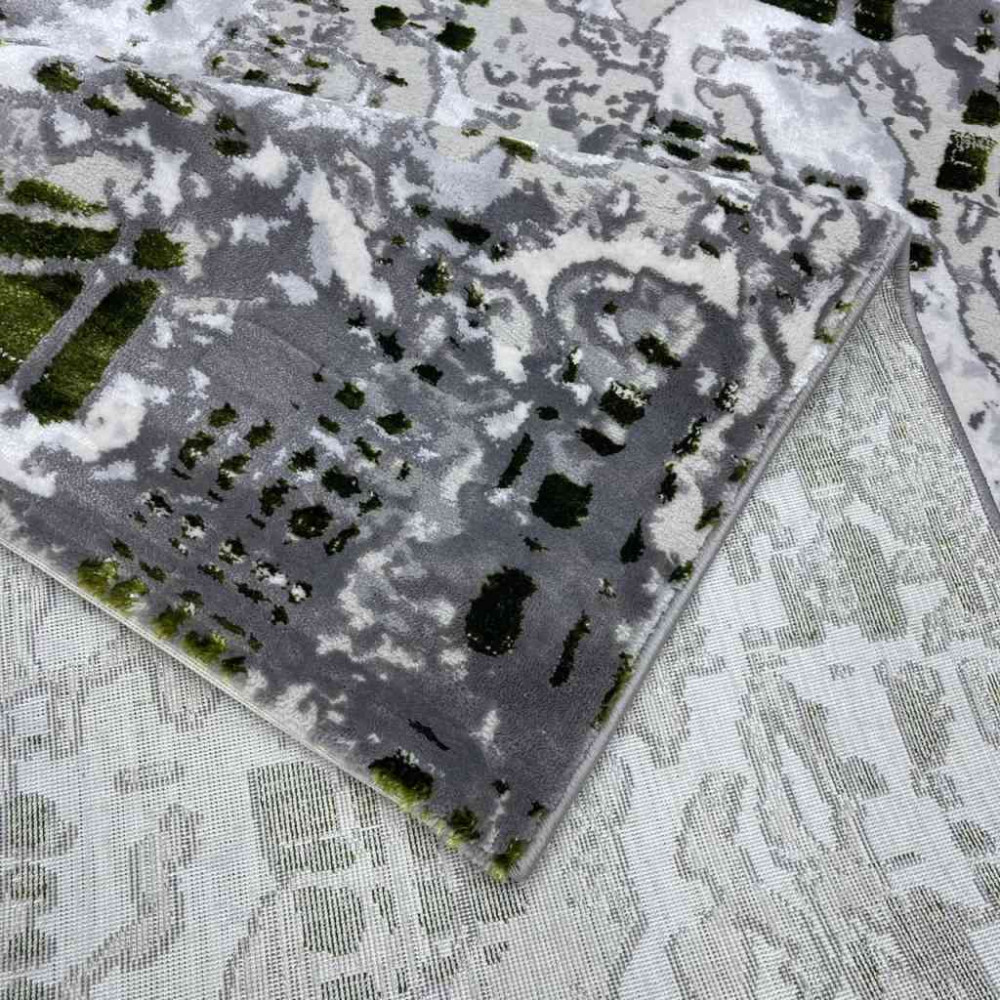 سجاد تركي بيانو 5658 رصاصي اخضر مقاس 100*200 سجاد تركي بيانو 5658 رصاصي اخضر مقاس 100*200