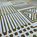 سجاد تركي خيش علا حرير جوليان 05041A ذهبي مقاس 250*350