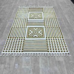 سجاد تركي خيش علا حرير جوليان 05041A ذهبي مقاس 250*350