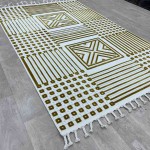 سجاد تركي خيش علا حرير جوليان 05041A ذهبي مقاس 250*350