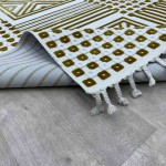 سجاد تركي خيش علا حرير جوليان 05041A ذهبي مقاس 250*350