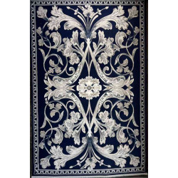 سجاد تركي ملكي موناكو نقشه فرنسي كحلي مقاس 80*150 سجاد تركي ملكي موناكو نقشه فرنسي كحلي مقاس 80*150