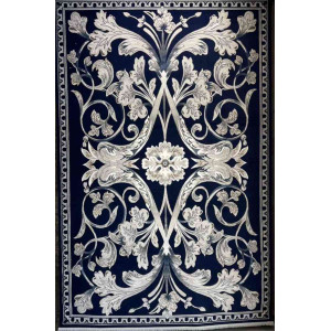 سجاد تركي ملكي موناكو نقشه فرنسي كحلي مقاس 300*400