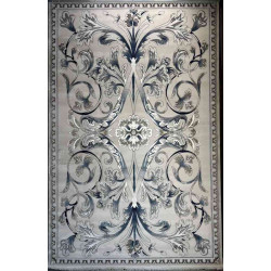 سجاد تركي ملكي موناكو نقشه فرنسي رصاصي فاتح مقاس 150*150 سجاد تركي ملكي موناكو نقشه فرنسي رصاصي فاتح مقاس 150*150