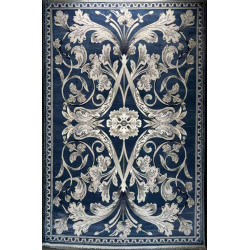 سجاد تركي ملكي موناكو نقشه فرنسي سماوي مقاس 150*150 سجاد تركي ملكي موناكو نقشه فرنسي سماوي مقاس 150*150