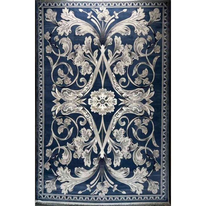 سجاد تركي ملكي موناكو نقشه فرنسي سماوي مقاس 250*350