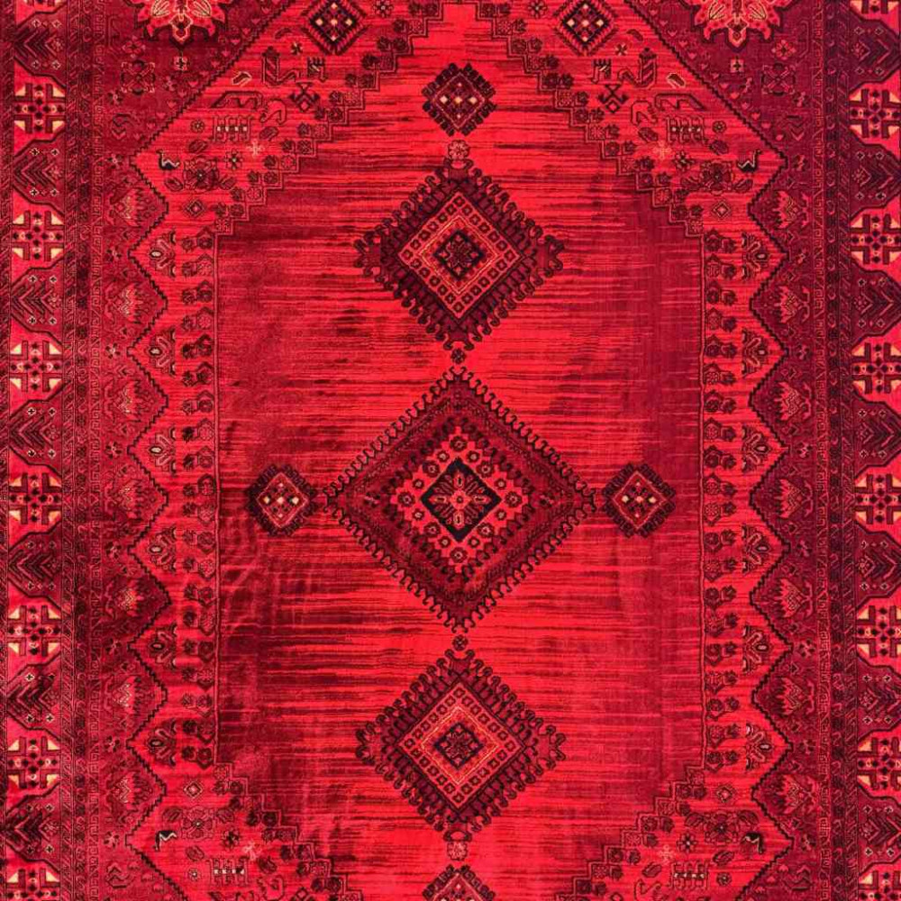 سجاد بخارى تركي 10 احمر مقاس 150*220