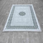 سجاد تركي بيتون تركي 26569A كريم اخضر مقاس 200*300