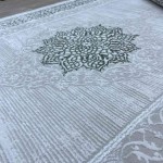 سجاد تركي بيتون تركي 26569A كريم اخضر مقاس 200*300