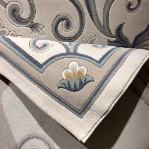 سجاد تركي ارجوان G0783B ابيض سماوي مقاس 80*150