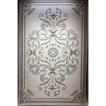 سجاد تركي ارجوان G0783B ابيض اخضر مقاس 80*150