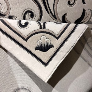 Turkish arjwan G0783B Rug white ANTHRACITE Size 100*200 Turkish arjwan G0783B Rug white ANTHRACITE Size 100*200