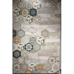 سجاد ارت بلس محفر تركي AA057B بيج ميكس مقاس 150*220