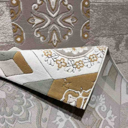 سجاد ارت بلس محفر تركي AA057B بيج ميكس مقاس 150*220