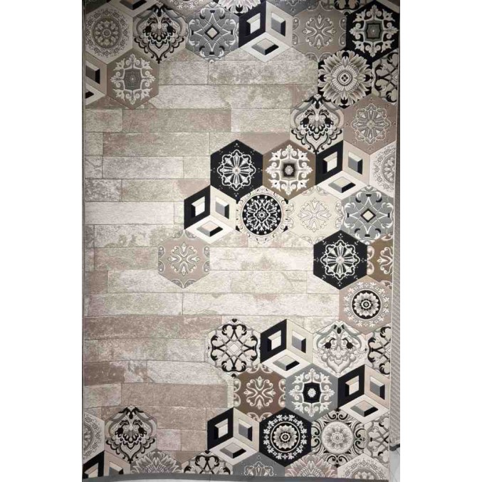 سجاد ارت بلس محفر تركي AA057B اسود مقاس 150*220