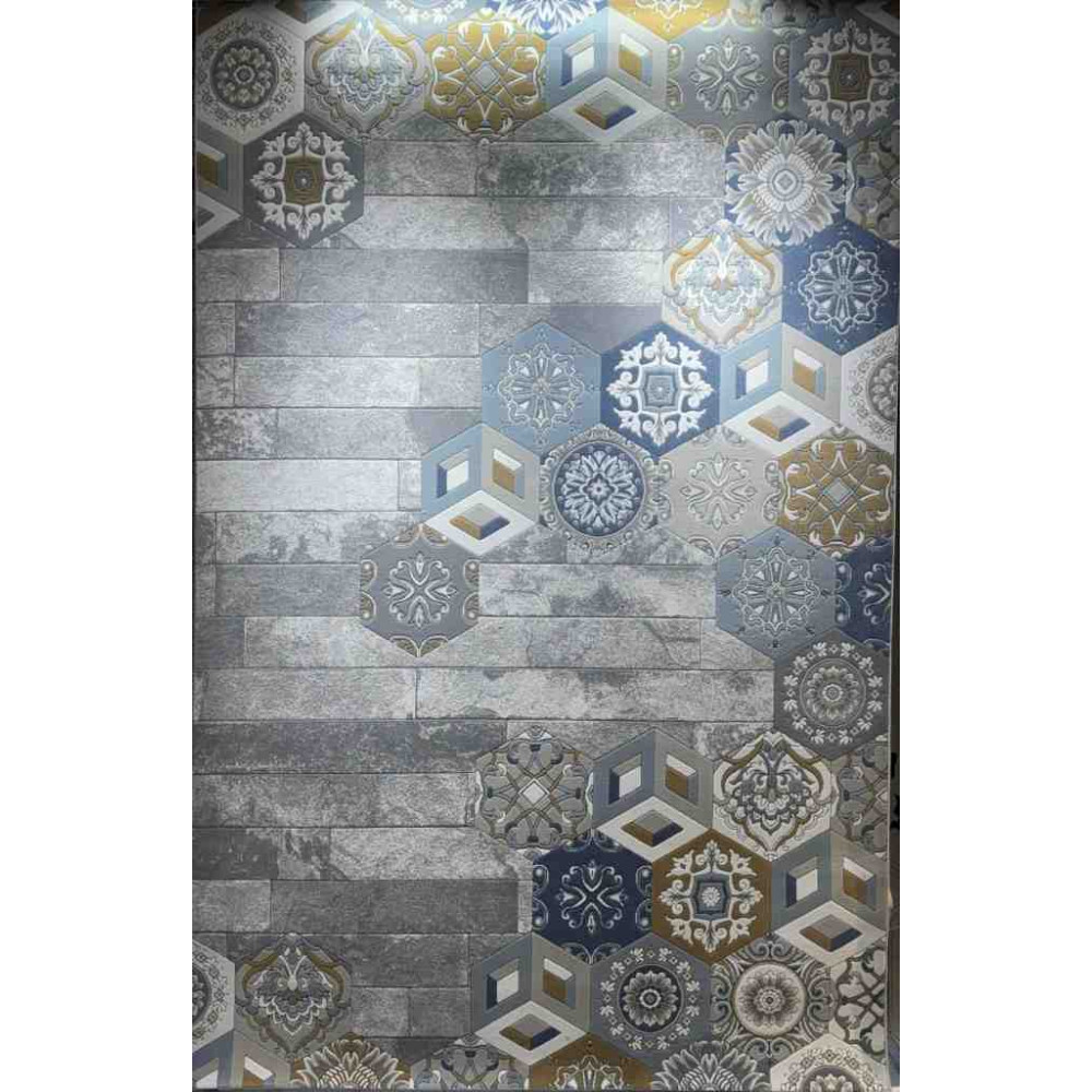 سجاد ارت بلس محفر تركي AA057B رصاصي ميكس مقاس 150*220