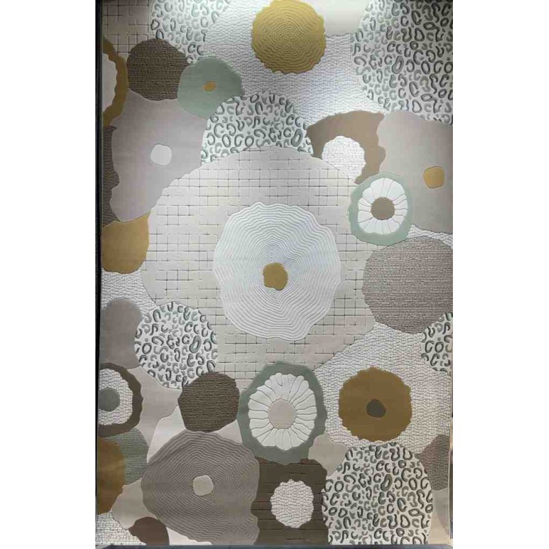 سجاد ارت بلس محفر تركي 0C958A بيج ميكس مقاس 150*220