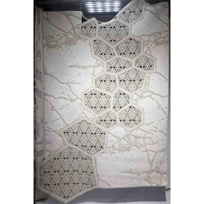 سجاد محفر تركي ارت N0374A بيج مقاس 250*350