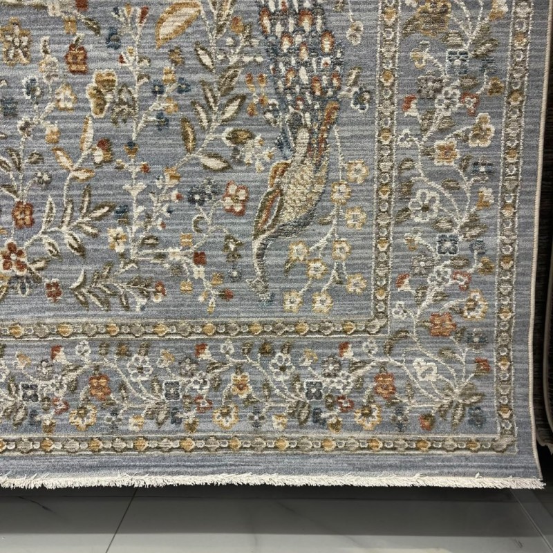 سجاد بوهيمي تركي اثينا 40210A سماوي مقاس 300*400