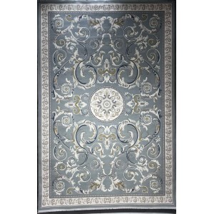 سجاد تركي نقش فرنسي بارون 41162A سماوي مقاس 80*150