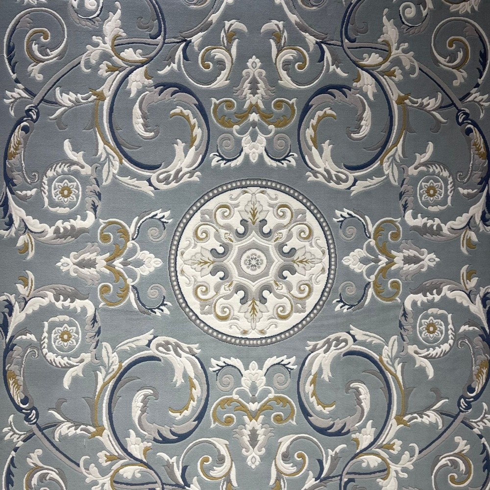 سجاد تركي نقش فرنسي بارون 41162A سماوي مقاس 80*150