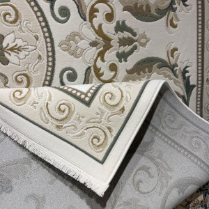 سجاد تركي نقش فرنسي بارون 41162A كريم بترولي مقاس 400*500 سجاد تركي نقش فرنسي بارون 41162A كريم بترولي مقاس 400*500