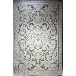 سجاد تركي نقش فرنسي بارون 41162A بيج فاتح اخضرمقاس 400*500