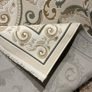 سجاد تركي نقش فرنسي بارون 41162A بيج فاتح اخضرمقاس 400*500