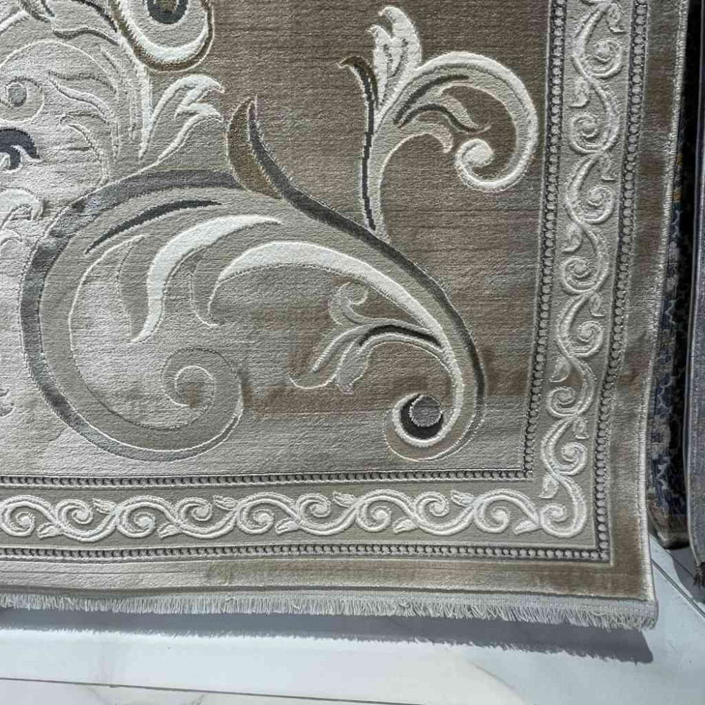 سجاد تركي نقش فرنسي بارون 60641A بيج مقاس 200*300