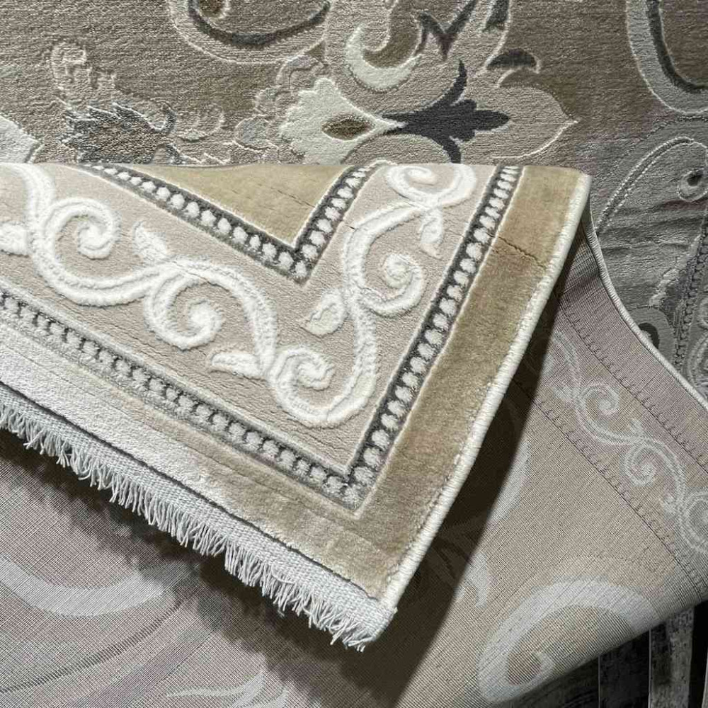 سجاد تركي نقش فرنسي بارون 60641A بيج مقاس 200*300