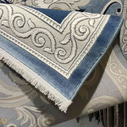 سجاد تركي نقش فرنسي بارون 60641A سماوي مقاس 400*500