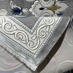 سجاد تركي نقش فرنسي بارون 60641A رصاصي مقاس 400*600