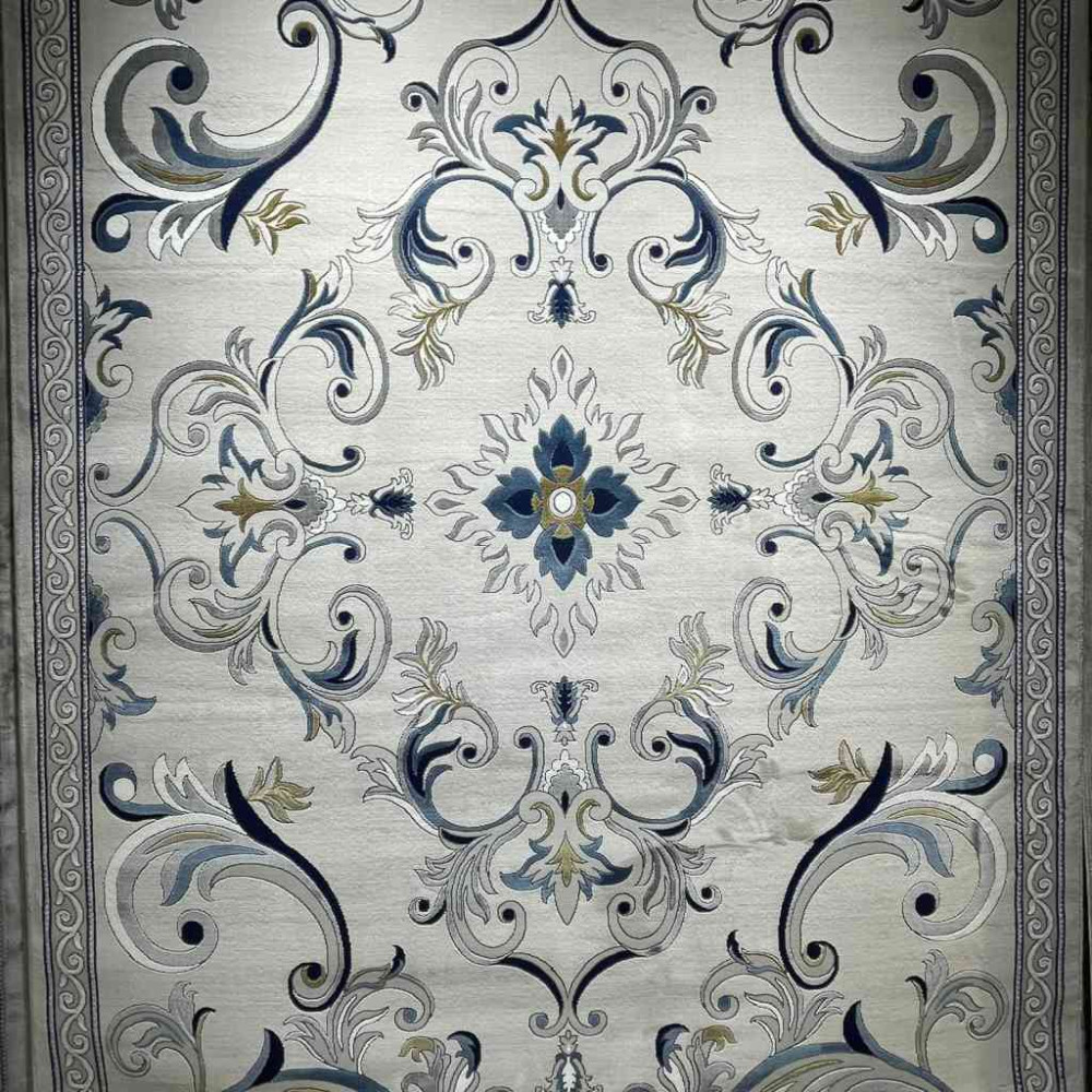 سجاد تركي نقش فرنسي بارون 60641A رصاصي فاتح مقاس 400*600