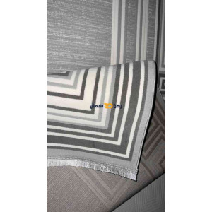 سجاد تركي الاطار برواز مودرن اوركيد رصاصي مقاس 50*80