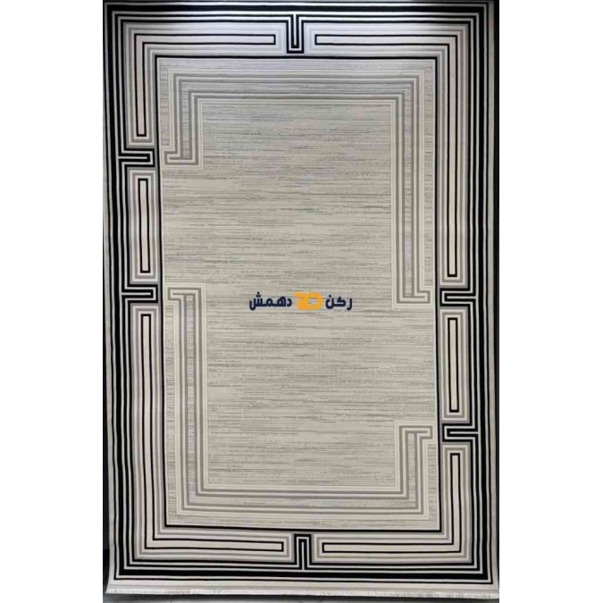 سجاد تركي الاطار برواز مودرن اوركيد اسود مقاس 250*350