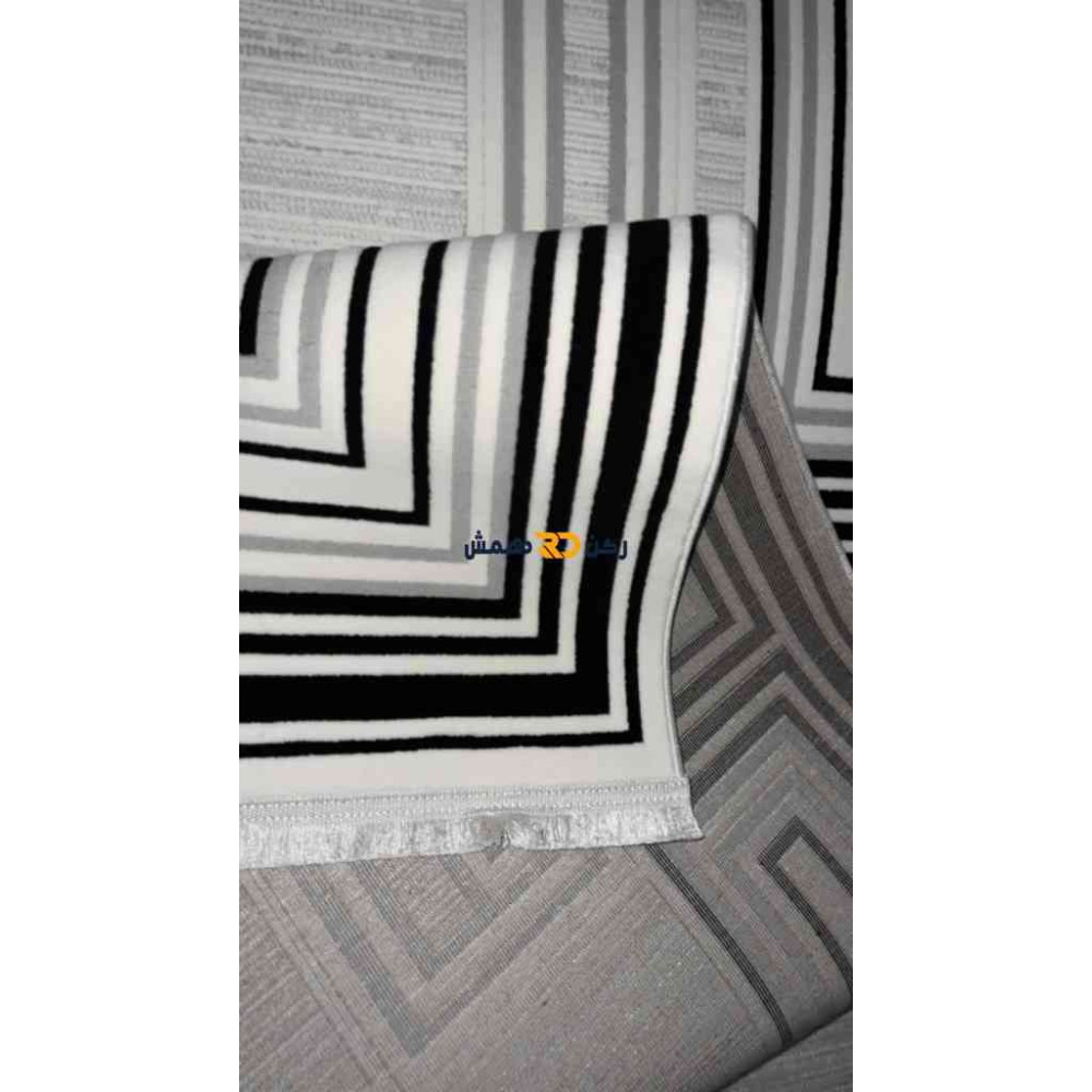 سجاد تركي الاطار برواز مودرن اوركيد اسود مقاس 400*500