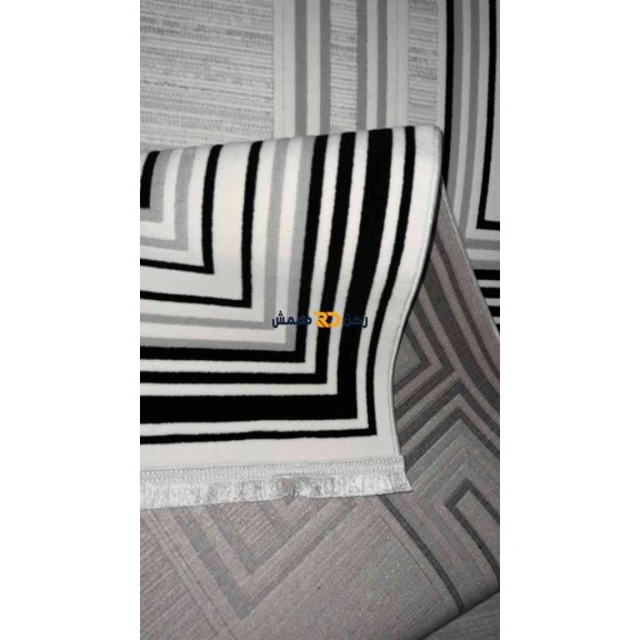 سجاد تركي الاطار برواز مودرن اوركيد اسود مقاس 250*350