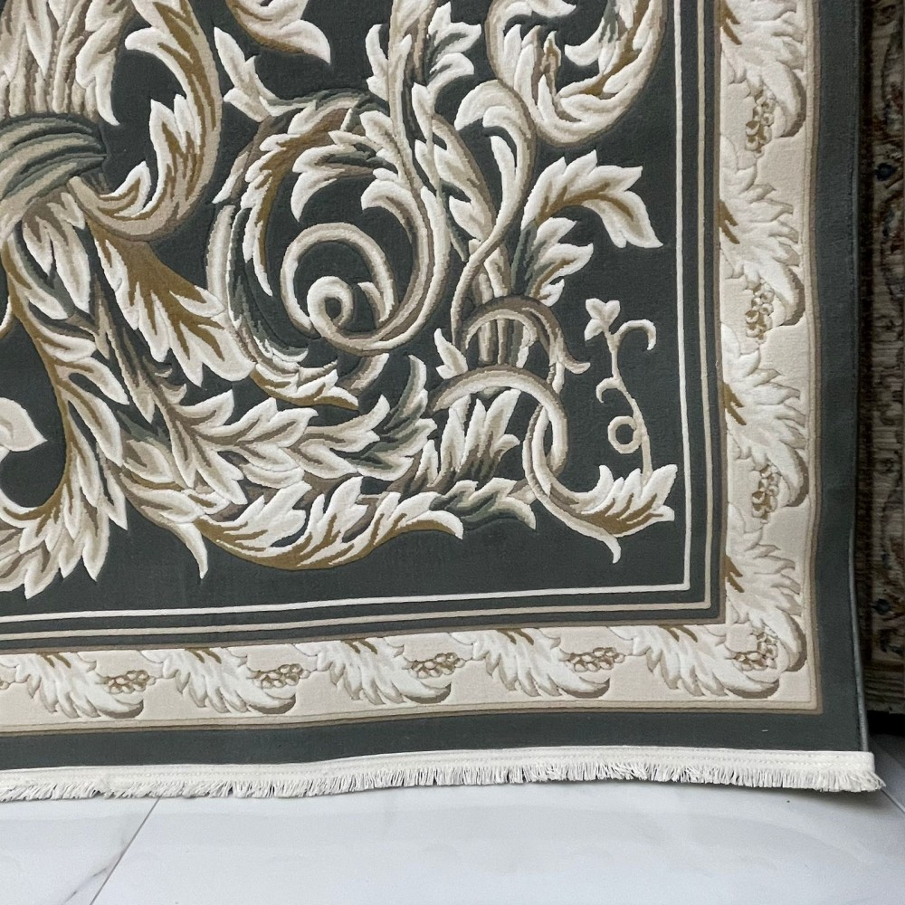 سجاد القصور تركي كراون نقش فرنسي تركي 41170A بترول مقاس 80*150