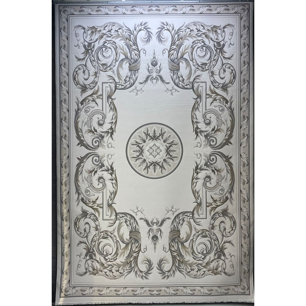 سجاد القصور تركي كراون نقش فرنسي تركي 41170A كريم بيج مقاس 400*500